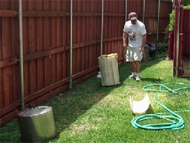 image of pool professional cleaning a DE pool filter in mckinney tx