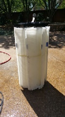 image of clean DE filter grids after filter cleaning by Executive Pool Service in McKinney Tx
