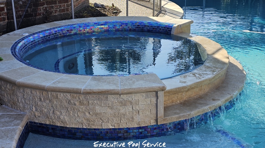 photo of pool renovation by Executive Pool Service in McKinney, Texas 
