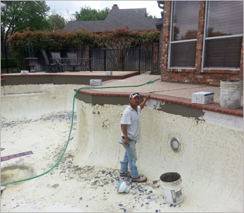 image of pool tile replacement in McKinney Tx by Executive Pool Service