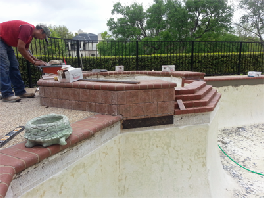 picture of McKinney pool and spa tile replacement by Executive Pool Service