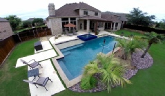 image of pool maintained weekly by executive pool service in McKinney Tx